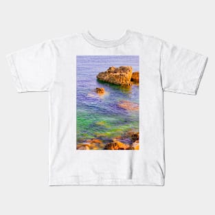 rocky sea Kids T-Shirt